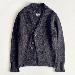 Royal Robbins Wool-Blend Charcoal Cardigan Sweater